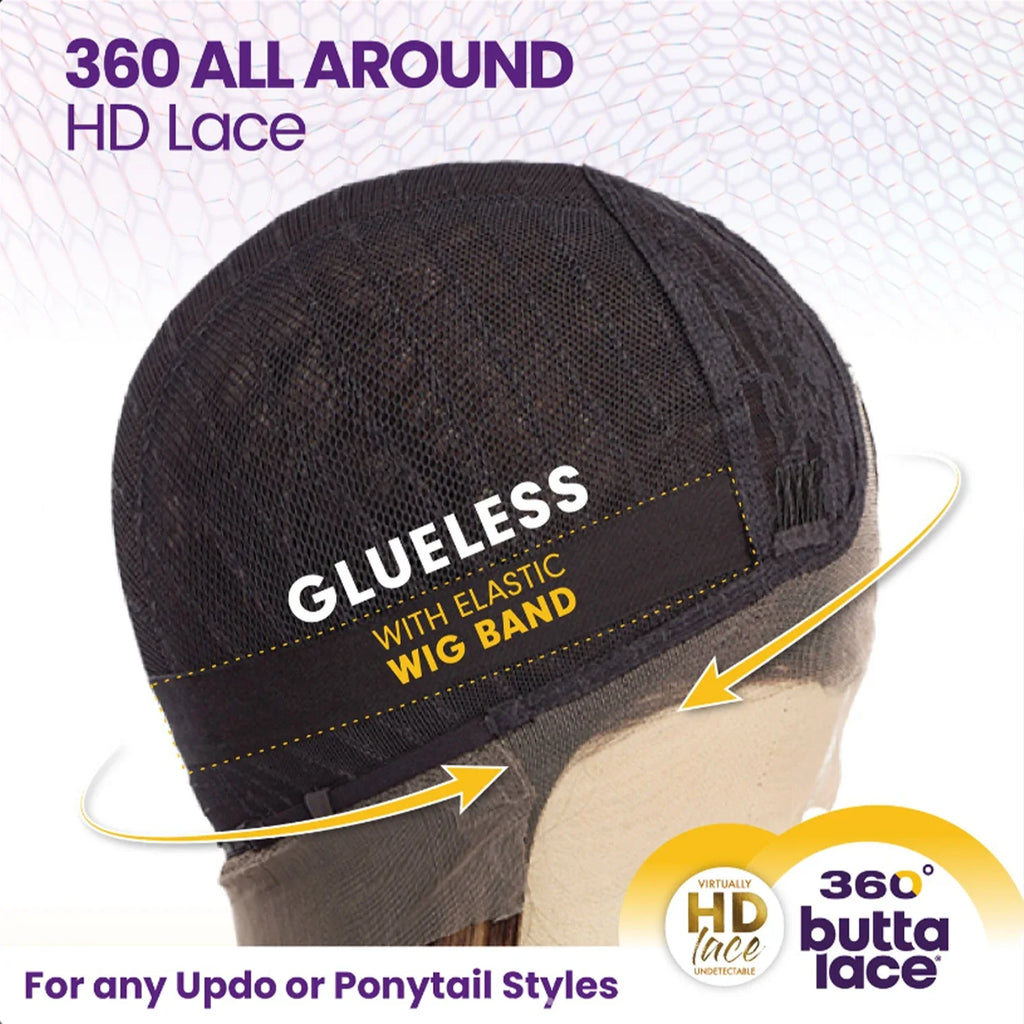 Sensationnel Glueless Butta 360 HD Lace Front Wig Unit 5 - 360 Lace, Glueless, Pre-Plucked Hairline